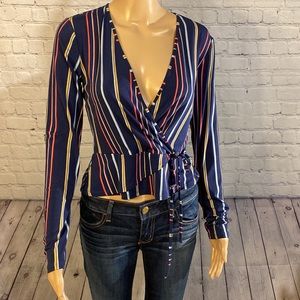 NWT BCBGeneration Striped Top SZ SM